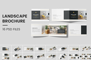 A4 Landscape Catalog Brochure Mockup