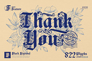 Black Kiyrand Typeface, a Blackletter Font by alit design (Thumbnail 17 of 17)