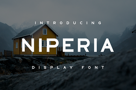 Niperia, a Slab Serif Font by lelevien
