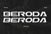 Beroda Strong Sans Serif Font, a Sans Serif Font by Artiveko (Thumbnail 1 of 10)