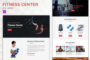 Fitness Center Divi Layout