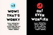 Wonky Font! A Clean & Blocky Font, a Sans Serif Font by Meg Lewis Fun House (Thumbnail 3 of 11)