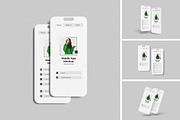 High Quality Mobile App Mockup, an iPhone Mockup by swsi-studio (Thumbnail 1 of 5)