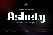 Ashety, a Sans Serif Font by twinstd (Thumbnail 1 of 14)