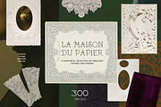 Emboss Lace Frames & Vintage Paper, an Object Graphic by Laras Wonderland (Thumbnail 1 of 21)