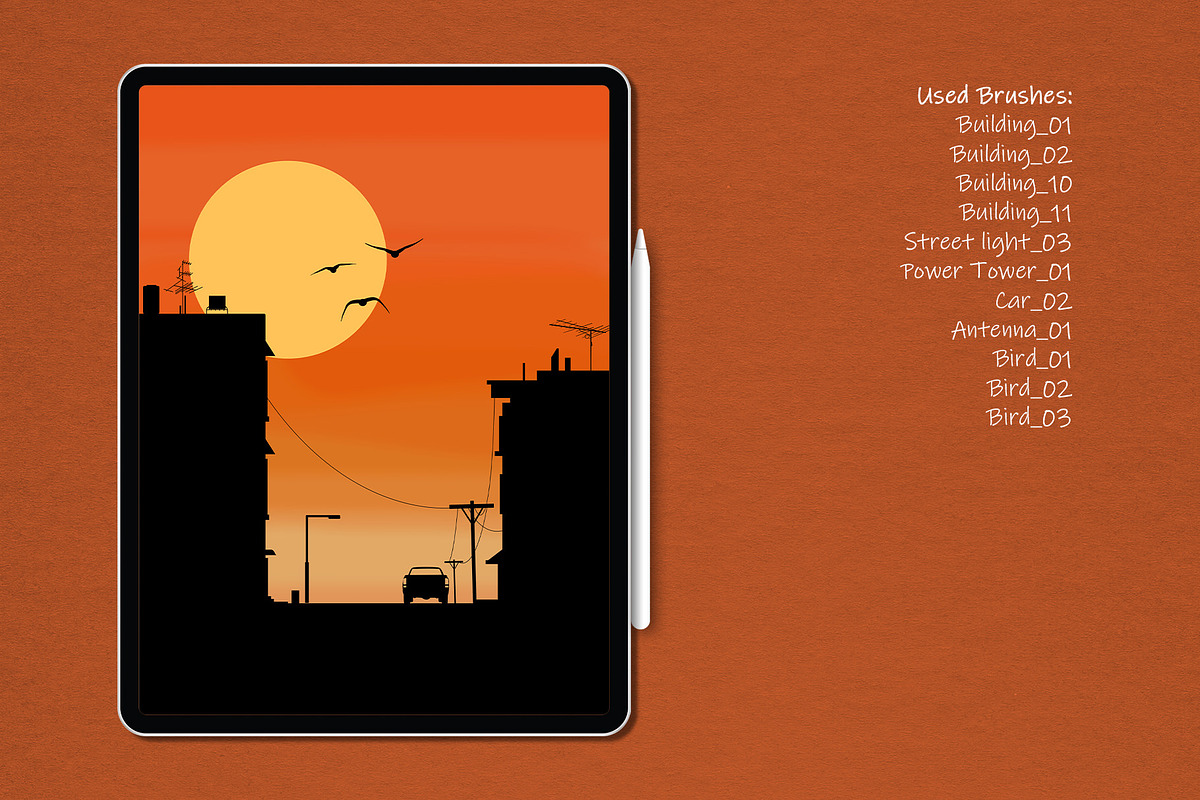 Photoshop Cityscape Stamp Brushes, a Brush Add-On by MISTstudioDesign (Photo 4 of 9)