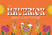 Maverick - Groovy 1960's Typeface, a Sans Serif Font by HipFonts (Thumbnail 1 of 9)