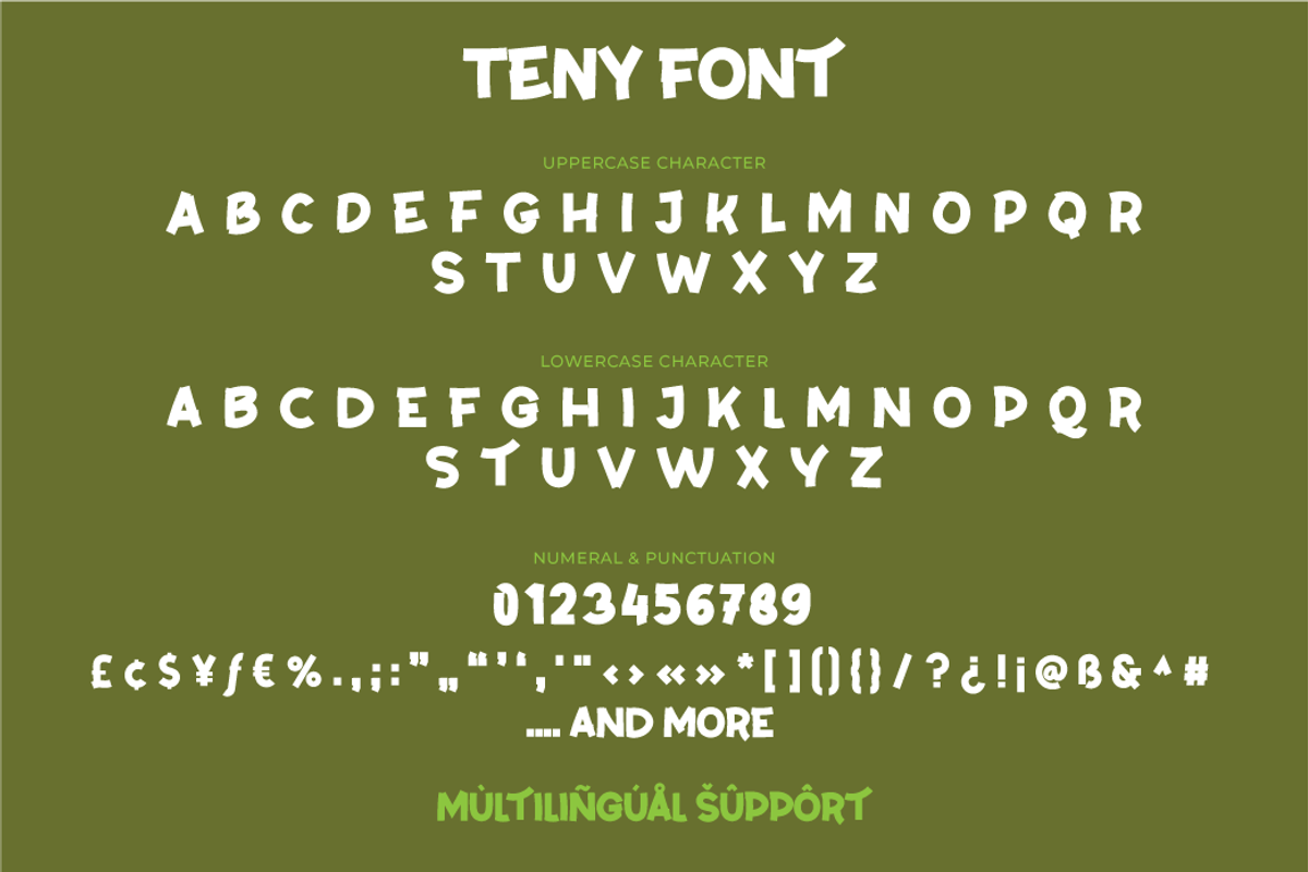 Teny, a Sans Serif Font by twinstd (Photo 5 of 11)