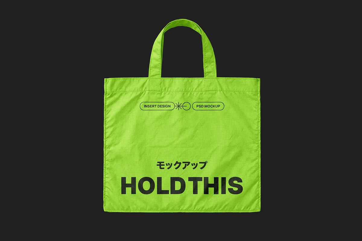 Ripstop Tote Bag Mockup, a Packaging Mockup by Design Squad (Photo 2 of 4)