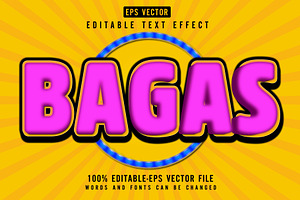 Bagas 3d Editable Text Vector Effect