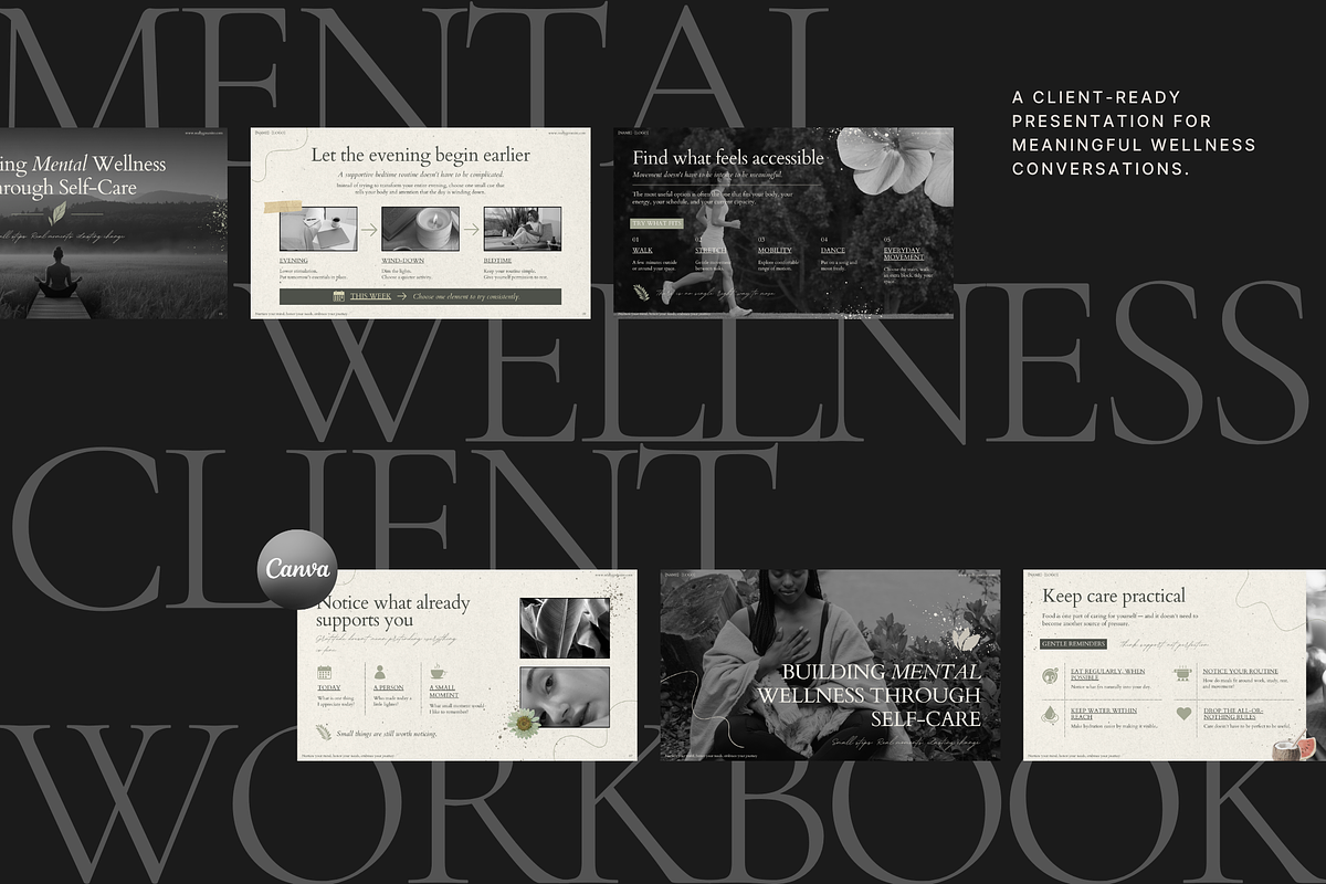 Mental Wellness Guide & Deck, a Presentation Template by Make It Yours Lab. (Photo 2 of 18)