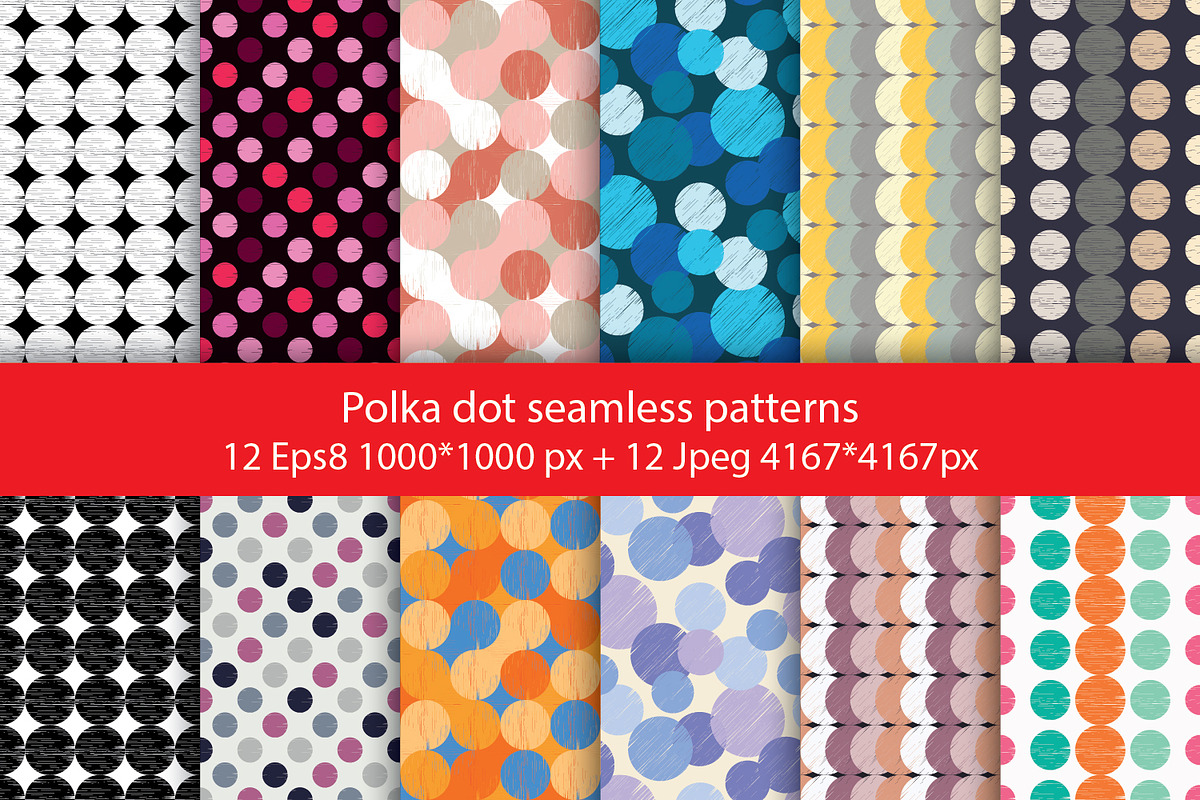 Polka dot seamless pattern., a Pattern Graphic by Shop seamless patterns (Photo 1 of 13)