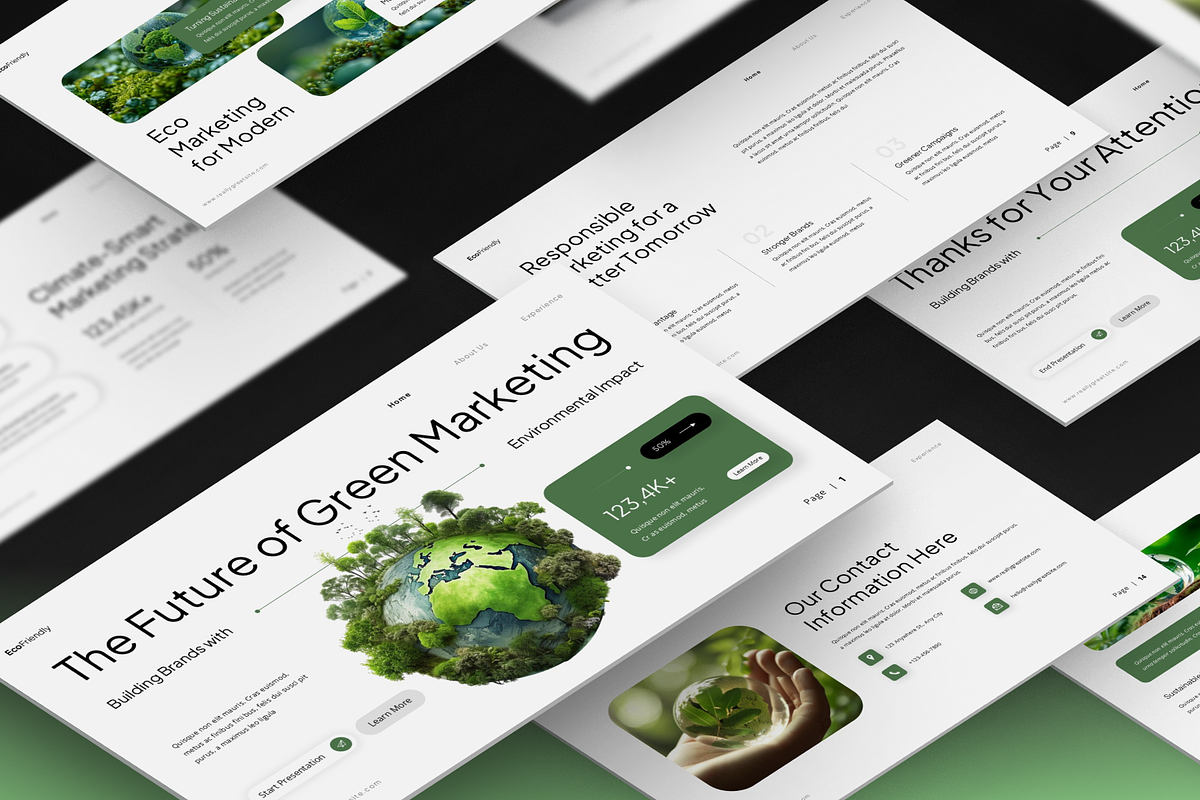 Eco Friendly Marketing Google Slides, a Presentation Template by Annora Studio (Photo 5 of 7)