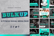 BULKUP-Social Media Pack, a Social Media Template by Numszky Creative (Thumbnail 1 of 6)