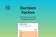 Vacation Decision Helper - Excel, an App Template by Ardent Workshop (Thumbnail 3 of 9)