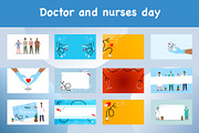 Doctor and nurses day vector bundle, a Healthcare Illustration by foxndeer (Thumbnail 1 of 4)