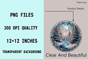 Watercolor Winter Forest Clipart Bun, an Illustration by SVGArt (Thumbnail 6 of 8)