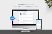 Resume / CV Template | Canva & Word, a Resume Template by CreativeZoom (Thumbnail 5 of 7)