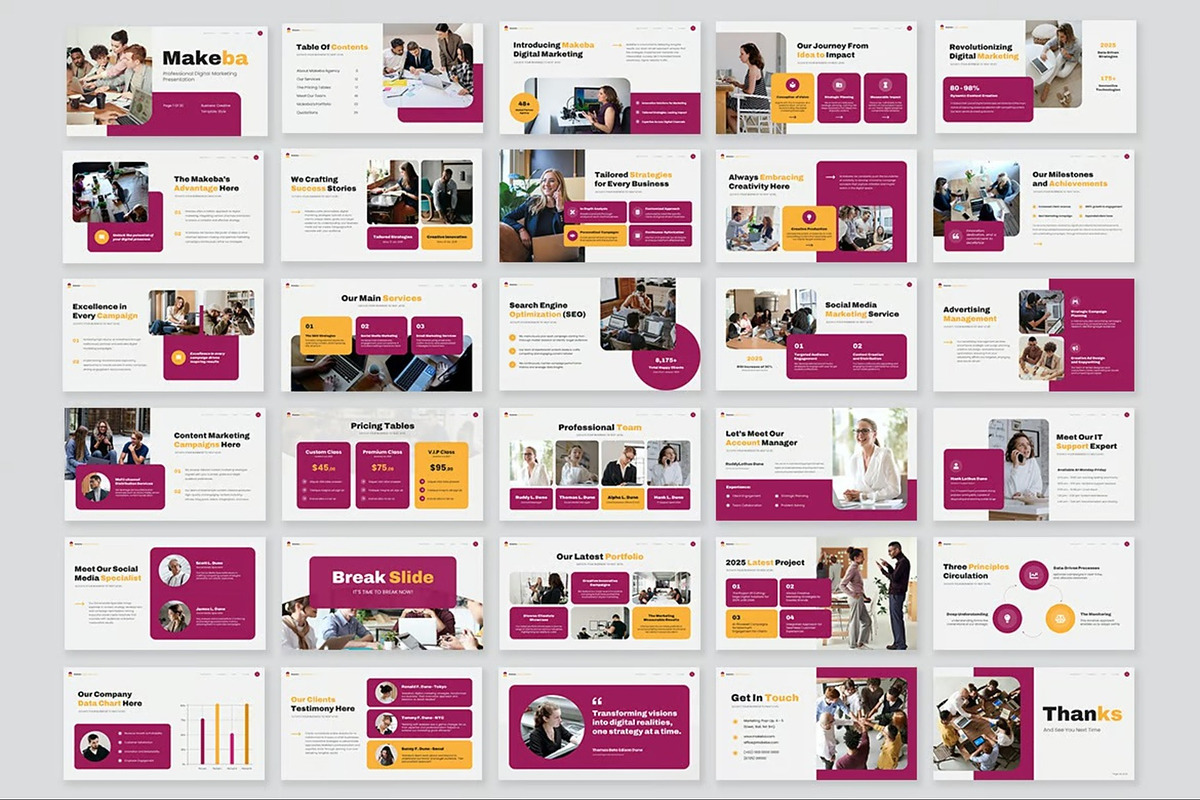 Digital Marketing Powerpoint, a Presentation Template by Fit-tee (Photo 5 of 10)