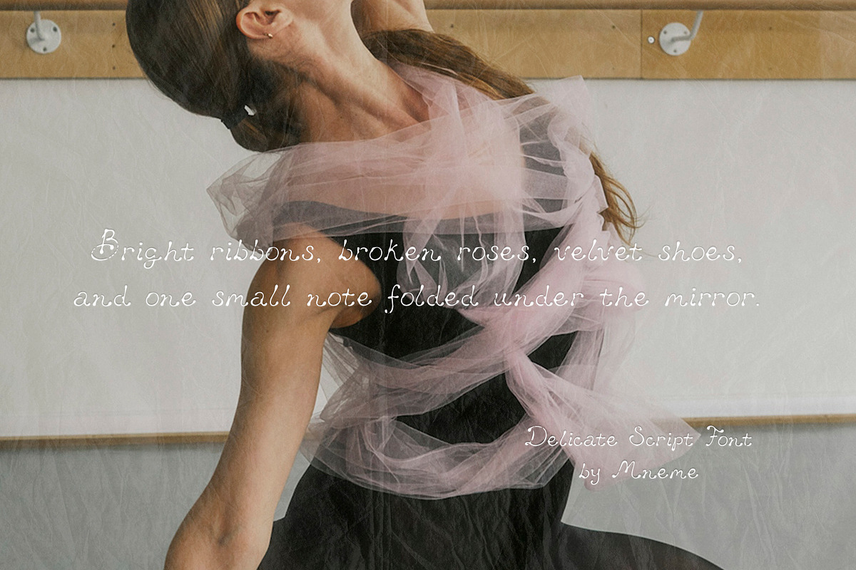 Ballet Ribbon: Handwritten Font, a Handwritten Font by Mneme (Photo 2 of 9)