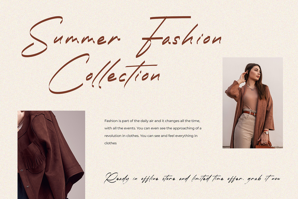 Huntberg Stylish Handdraw Font, a Handwritten Font by RantautypeStudio (Photo 6 of 11)