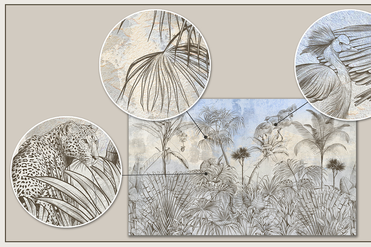 Tropical mural, a Wallpaper Graphic by Natalia0307 (Photo 5 of 15)