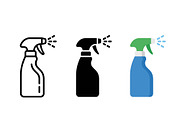 Spray Bottle Cleaning Vector, a Solid Icon by Artonix (Thumbnail 2 of 2)