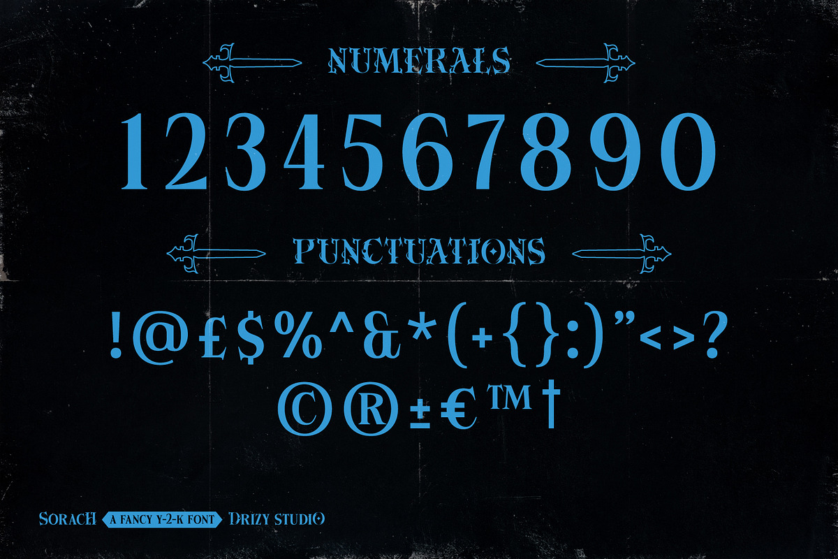 Sorach - Fancy Y2K Font, a Serif Font by Drizy (Photo 5 of 10)