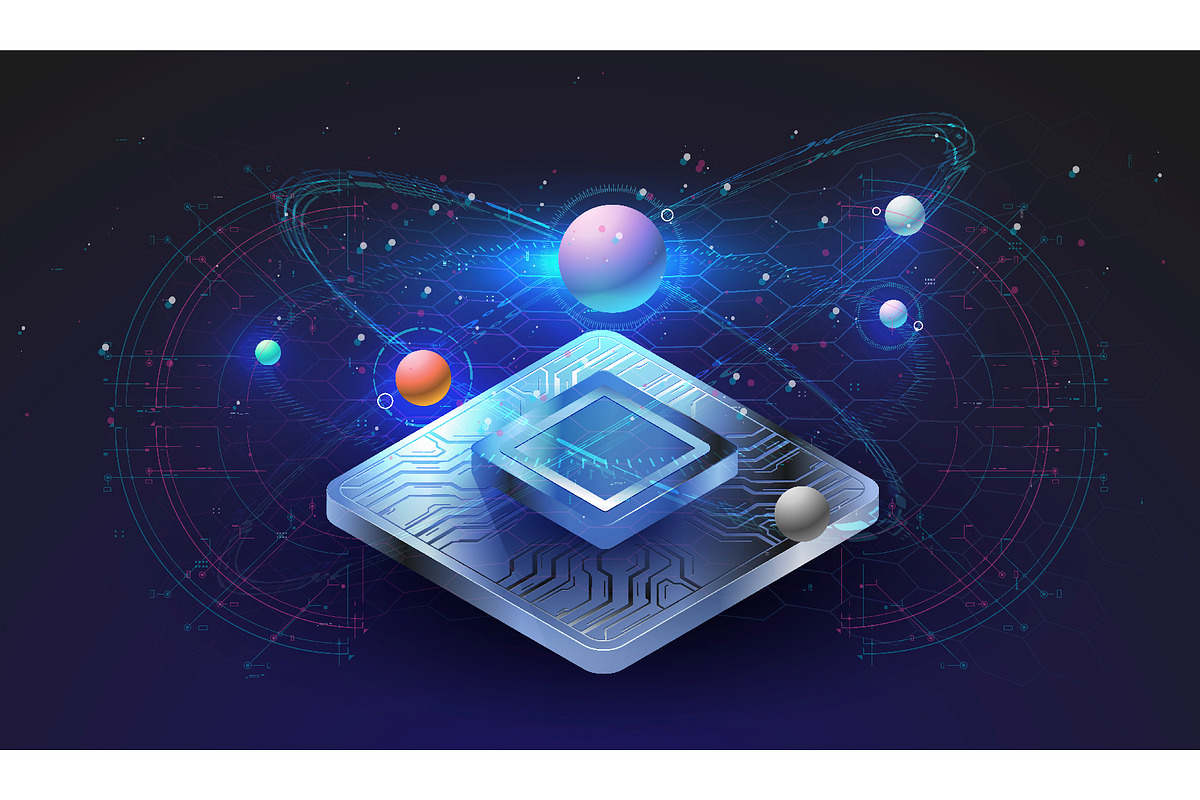 Abstract Futuristic Template, a Technology Illustration by Andrew_Derr (Photo 2 of 12)