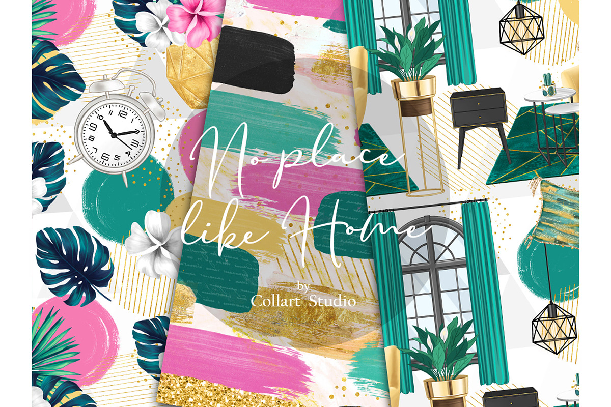 Home digital paper, furniture papers, a Pattern Graphic by Collart Studio (Photo 2 of 9)