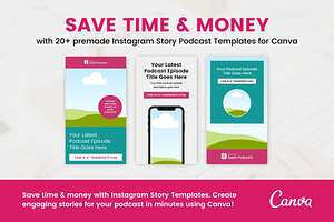 Instagram Story Podcast Templates