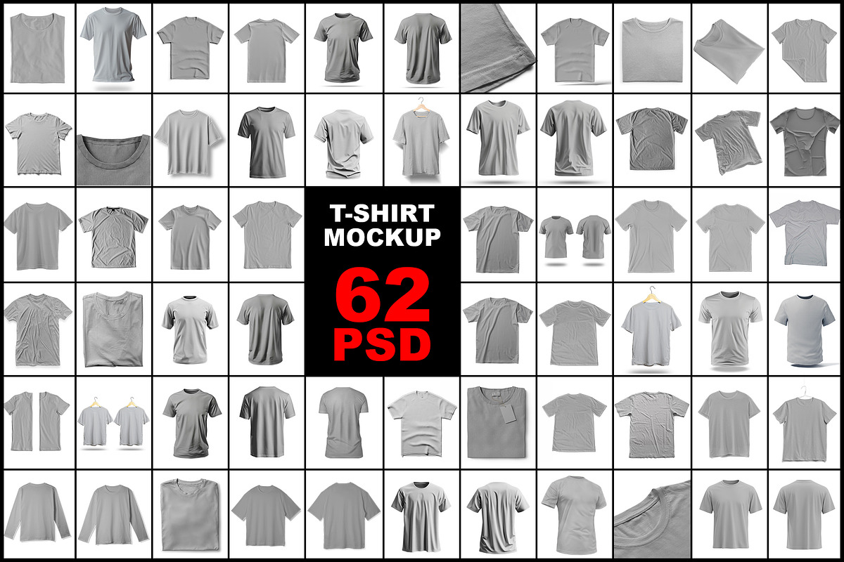 T-Shirt Mockup - 62 Files, a Shirt Mockup by mockupbuys (Photo 2 of 64)