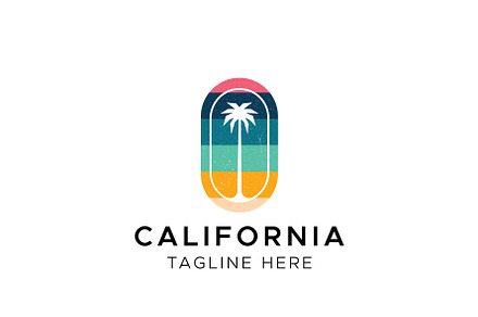 California Palm Beach Logo Design