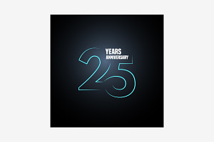 25 Years Anniversary Vector Logo