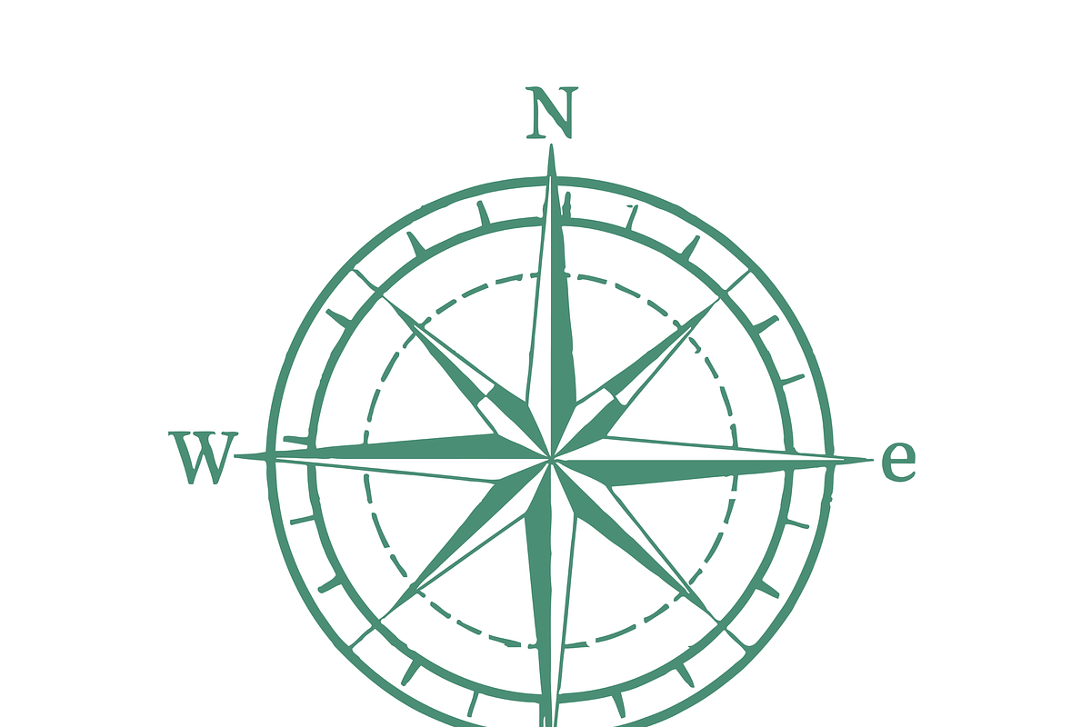 Stylish Compass Icon Design, an Object Illustration by CarWrap design (Photo 4 of 4)