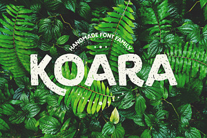 Koara / handmade font family