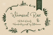 Whimsical Rose Font, a Handwritten Font by Letterhanna Studio (Thumbnail 1 of 10)