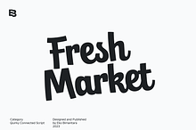 Fresh Market; Quirky Script