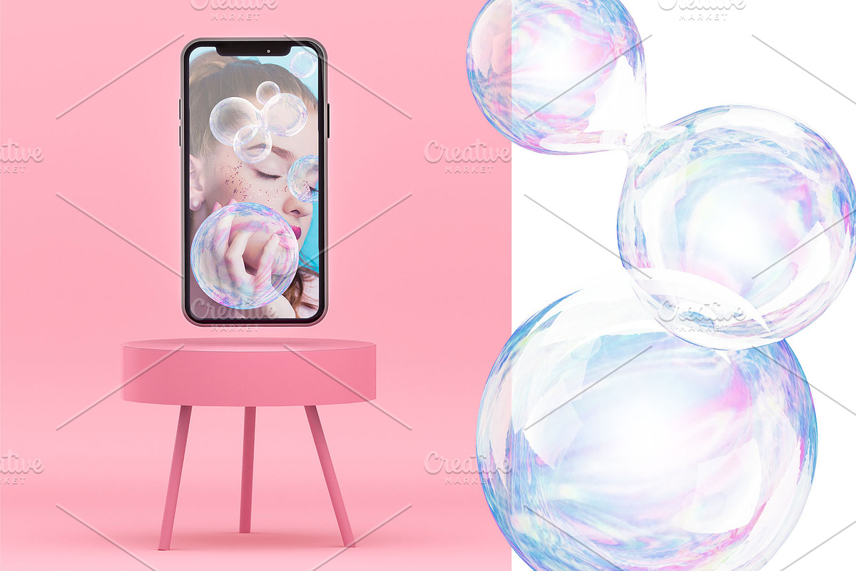 Abstract 3D Bubbles Collection, a Graphic by MayaNavits (Photo 7 of 13)
