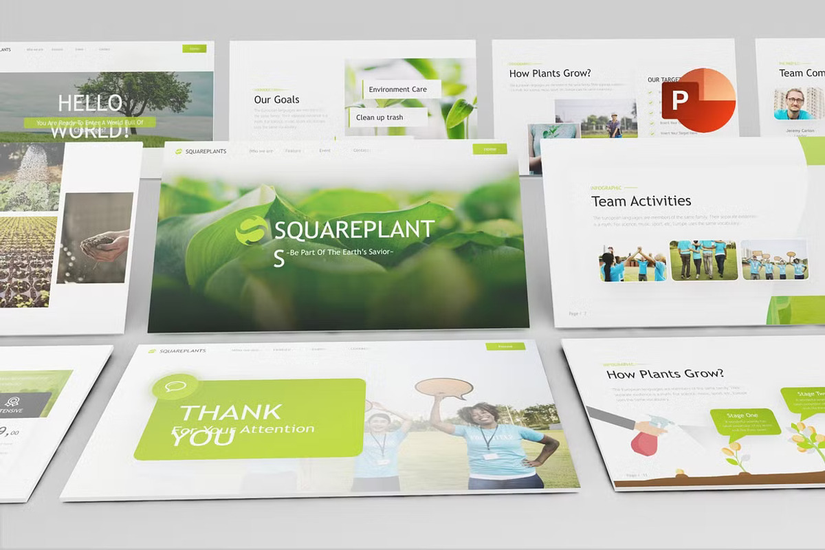 Nature Powerpoint Template - Premium, a Presentation Template by GearShift (Photo 1 of 4)