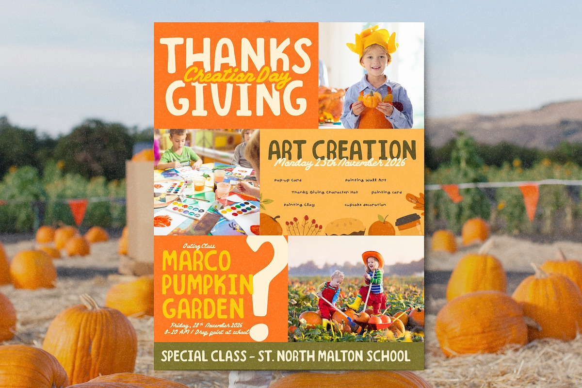 Golden Harvest Playful Display Font, a Handwritten Font by Sloulyfe (Photo 5 of 9)