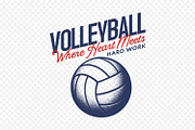 Vintage Volleyball Lover T-Shirt, a Sport Illustration by shaondesigns (Thumbnail 2 of 6)