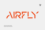 Airfly Futuristic Geometric Font, a Sans Serif Font by WhymoreArt (Thumbnail 1 of 10)