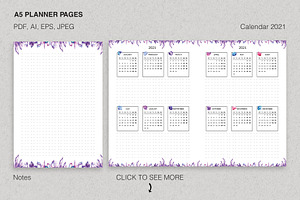 Printable Planner Set With Crystals