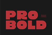 Pro Bold - Sans Serif Bold Font, a Sans Serif Font by suhadidesign (Thumbnail 1 of 11)