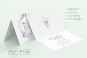 'Purple Delight' Watercolor Collecti, an Illustration by fashionaddict (Thumbnail 7 of 8)