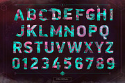 Polygonal Typeface + Vector Elements, a Graphic by Anton Moek (Thumbnail 2 of 10)
