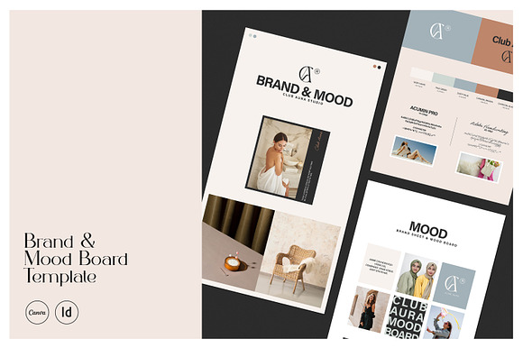 AURA Brand & Mood Board Template preview 8