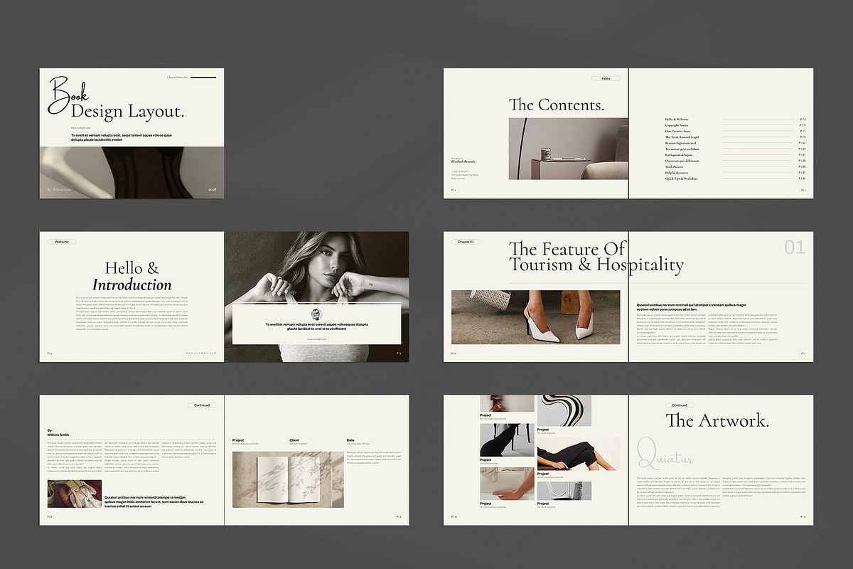Book Title Layout Landscape Template, a Brochure Template by NorthPeak (Photo 13 of 15)