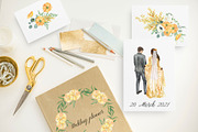 Mimosa Yellow Wedding Flowers, an Illustration by Catch the Dream Art (Thumbnail 6 of 12)